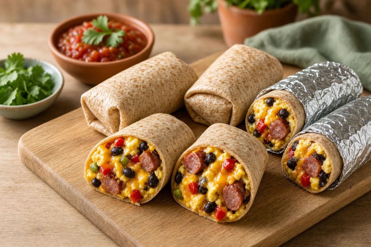 Freezer Breakfast Burritos