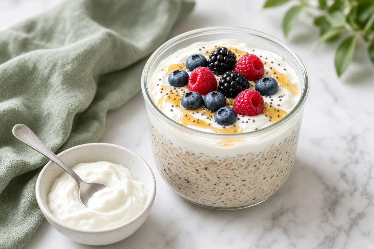 Overnight Oats with Greek Yogurt