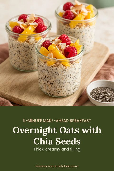 Overnight Oats with Chia Seeds pin image